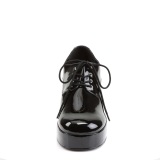 Verni JAZZ-02 disco chaussures de proxnte hommes 70  plateforme noir