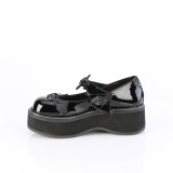 Vernis 5 cm EMILY-23 emo chaussures mary jane  boucles