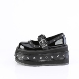 Vernis 9 cm DAMNED-20 emo chaussures mary jane  boucles