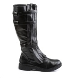 WALKER-130 noires botte de capitaine cosplay halloween bottes pour hommes